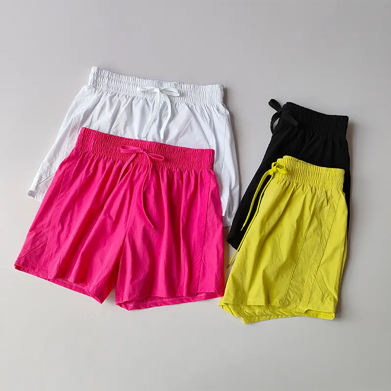 High Waist Hip Lifting Fake Two-piece Sports Yoga Pants for Women in Summer Running Pilates Training Fitness Three-point Shorts
