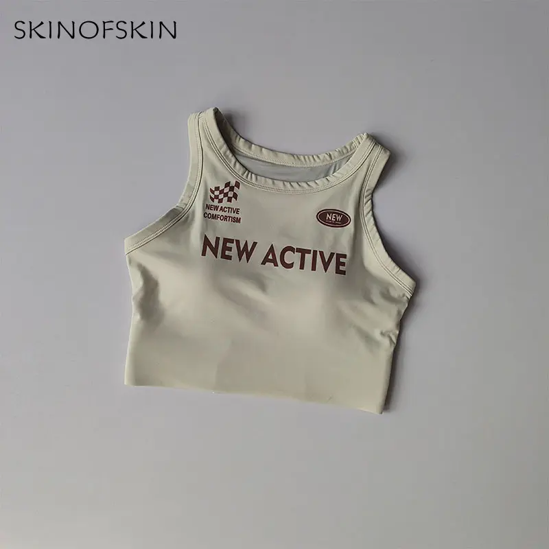 Sports Vest for Women Retro Exterior Fitness High-intensity Running Integrated Training Quick Drying Bra Autumn and Winter Women