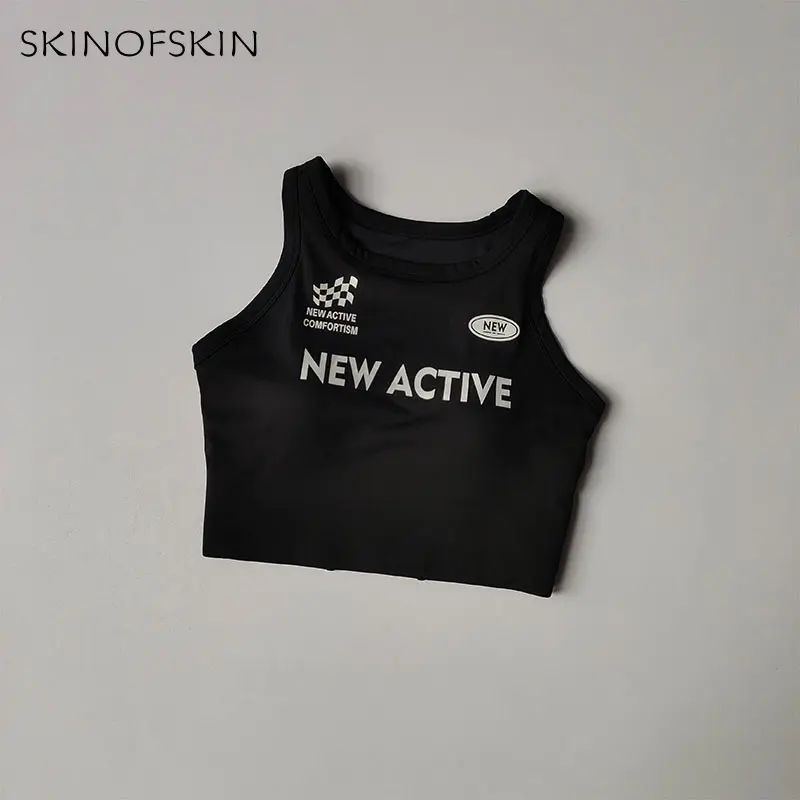 Sports Vest for Women Retro Exterior Fitness High-intensity Running Integrated Training Quick Drying Bra Autumn and Winter Women