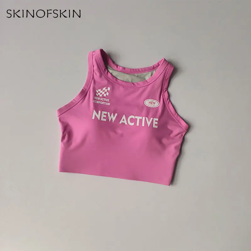 Sports Vest for Women Retro Exterior Fitness High-intensity Running Integrated Training Quick Drying Bra Autumn and Winter Women
