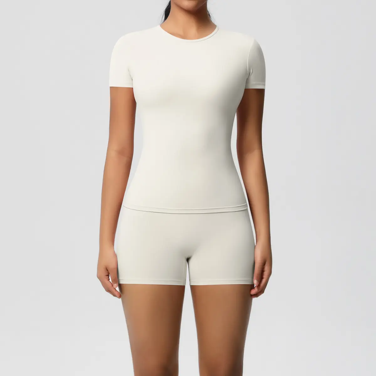 High Elastic Tight Shorts and Sports Suits Short Sleeve Shirts Running Fitness Yoga Suits Top Women Quick-drying Summer Sets