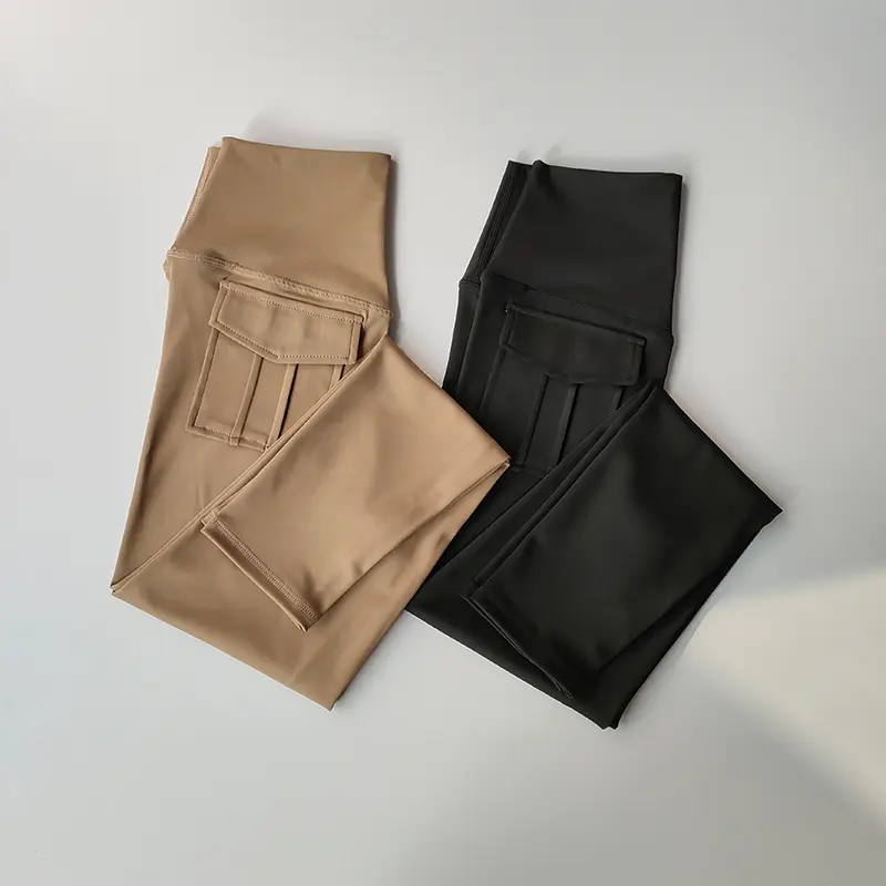 Naked Pocket Fitness Pants for Women Running Outwear Workwear Legging Quick Dried Training Slimming Yoga Pants