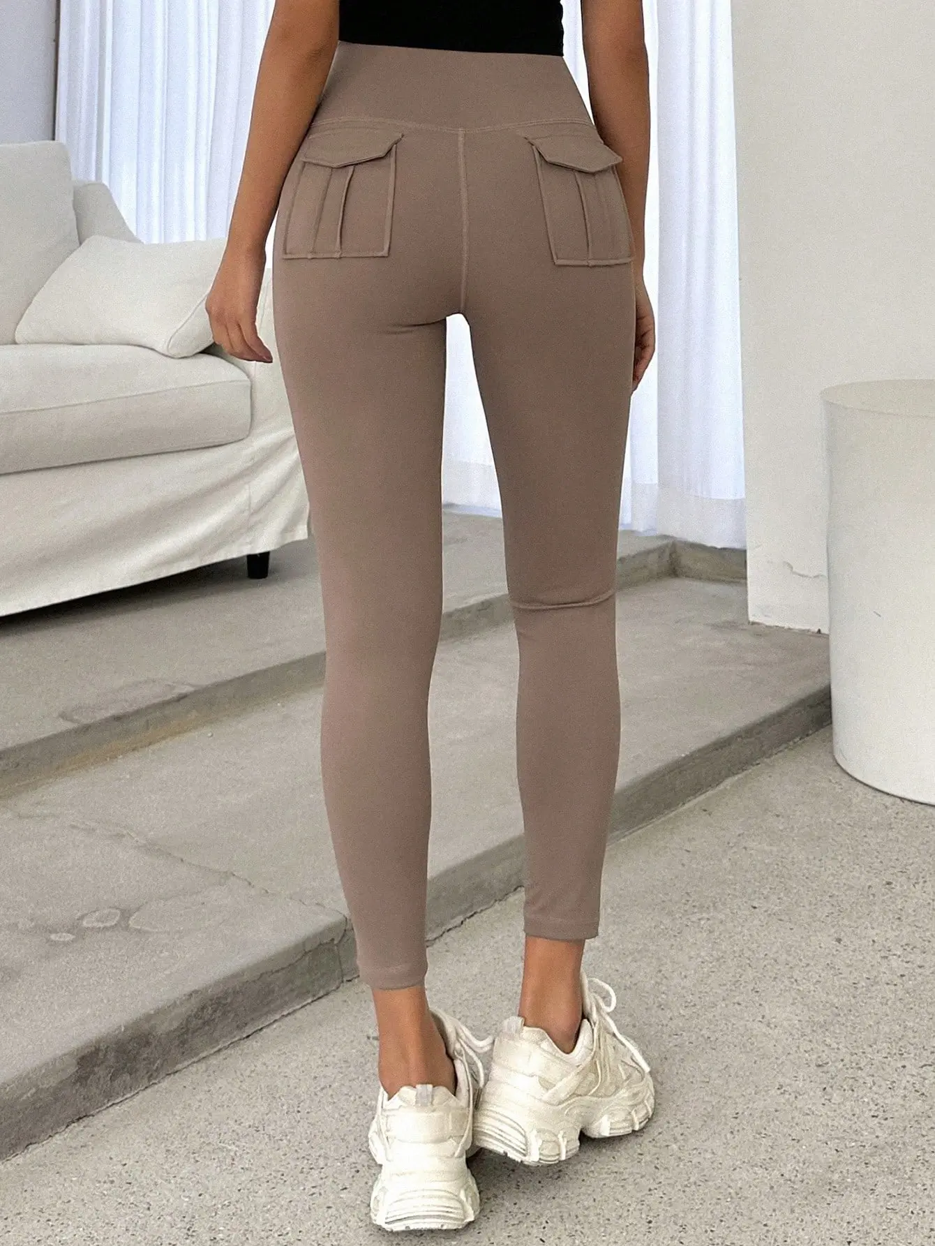 Naked Pocket Fitness Pants for Women Running Outwear Workwear Legging Quick Dried Training Slimming Yoga Pants