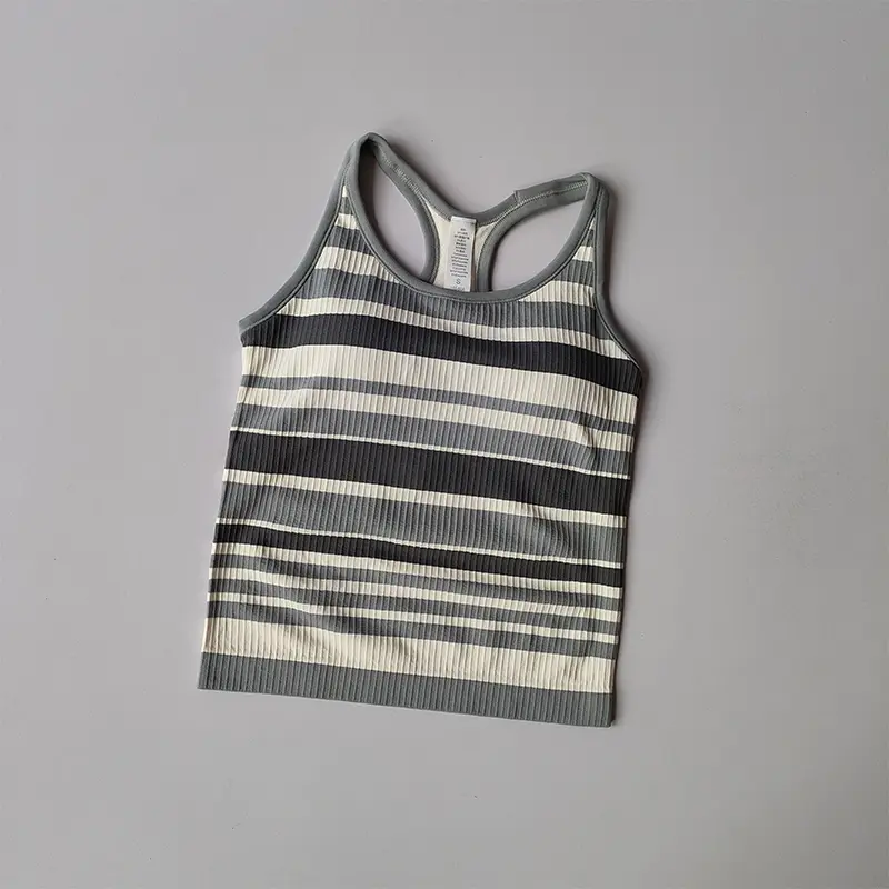 High-intensity Sports Underwear for Women Contrasting Color Running Yoga Vest Professional Pilates Fitness Sports Bra Top Shirts
