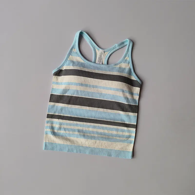 High-intensity Sports Underwear for Women Contrasting Color Running Yoga Vest Professional Pilates Fitness Sports Bra Top Shirts