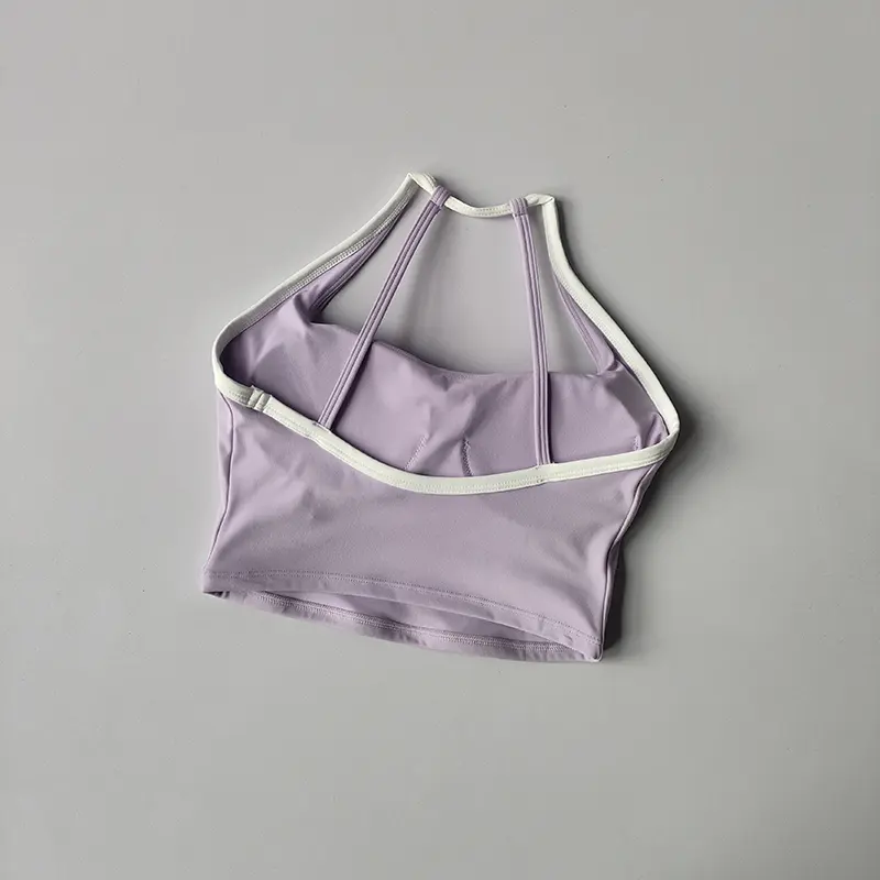 Slim-belt Sports Bra for Women with Beautiful Back Shock-proof Gathering Yoga Suit Running Training Quick-drying Fitness Vest