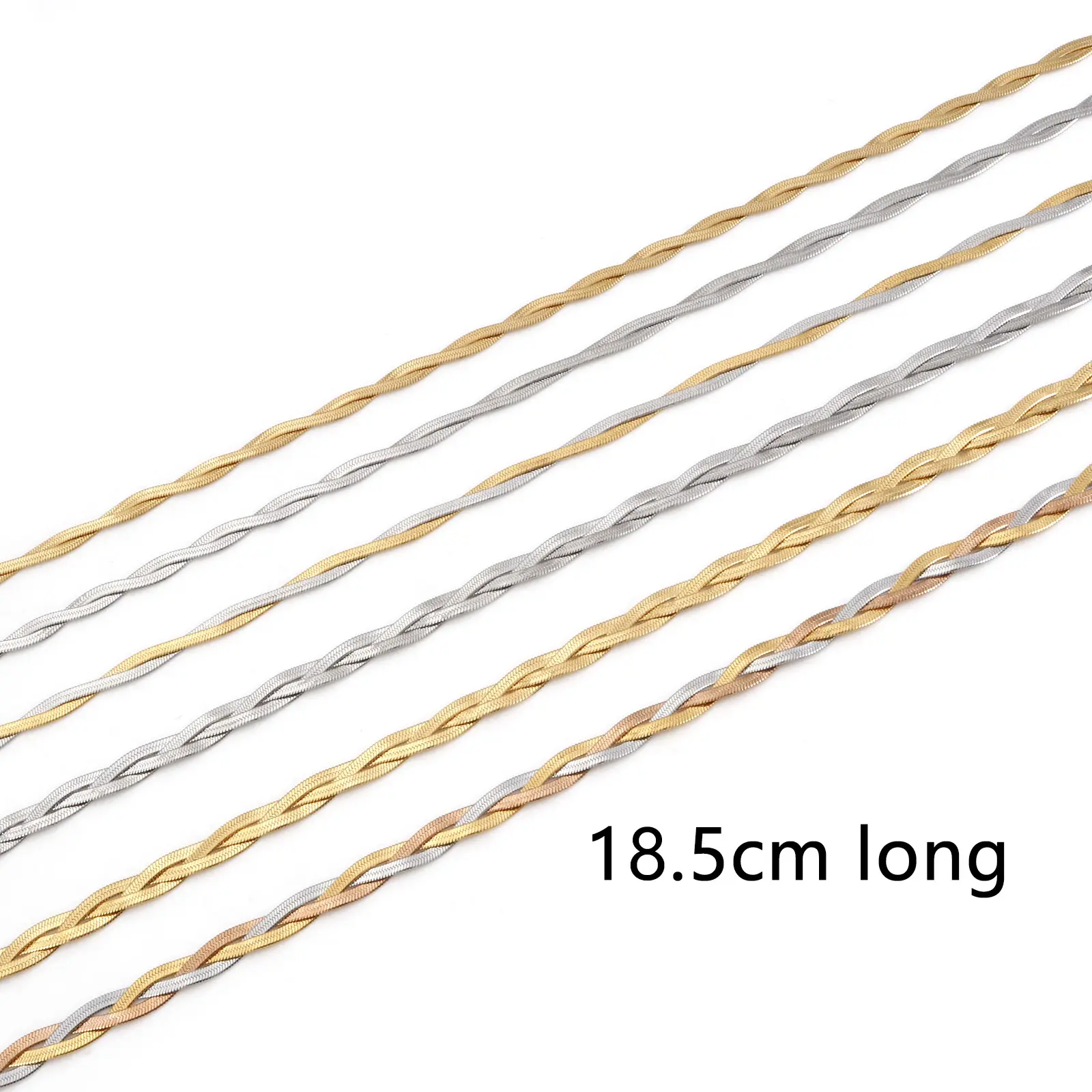 New Fashion 3in1 Crossover Snake Chain Bracelet 304 Stainless Steel Twist Bracelet For Women Men Punk Jewelry Gift