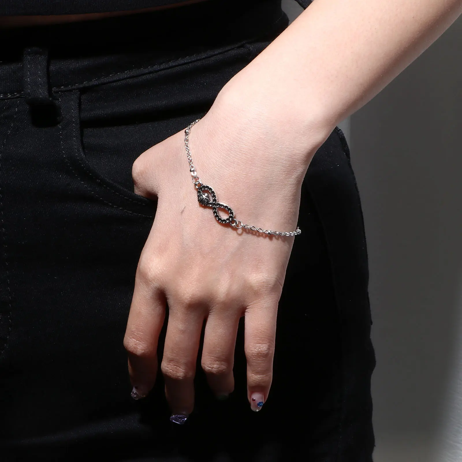 1 Piece 304 Stainless Steel Link Chain Bracelets Components Silver Color  DIY Making Bracelet Jewelry Findings 17cm(6 6/8") long