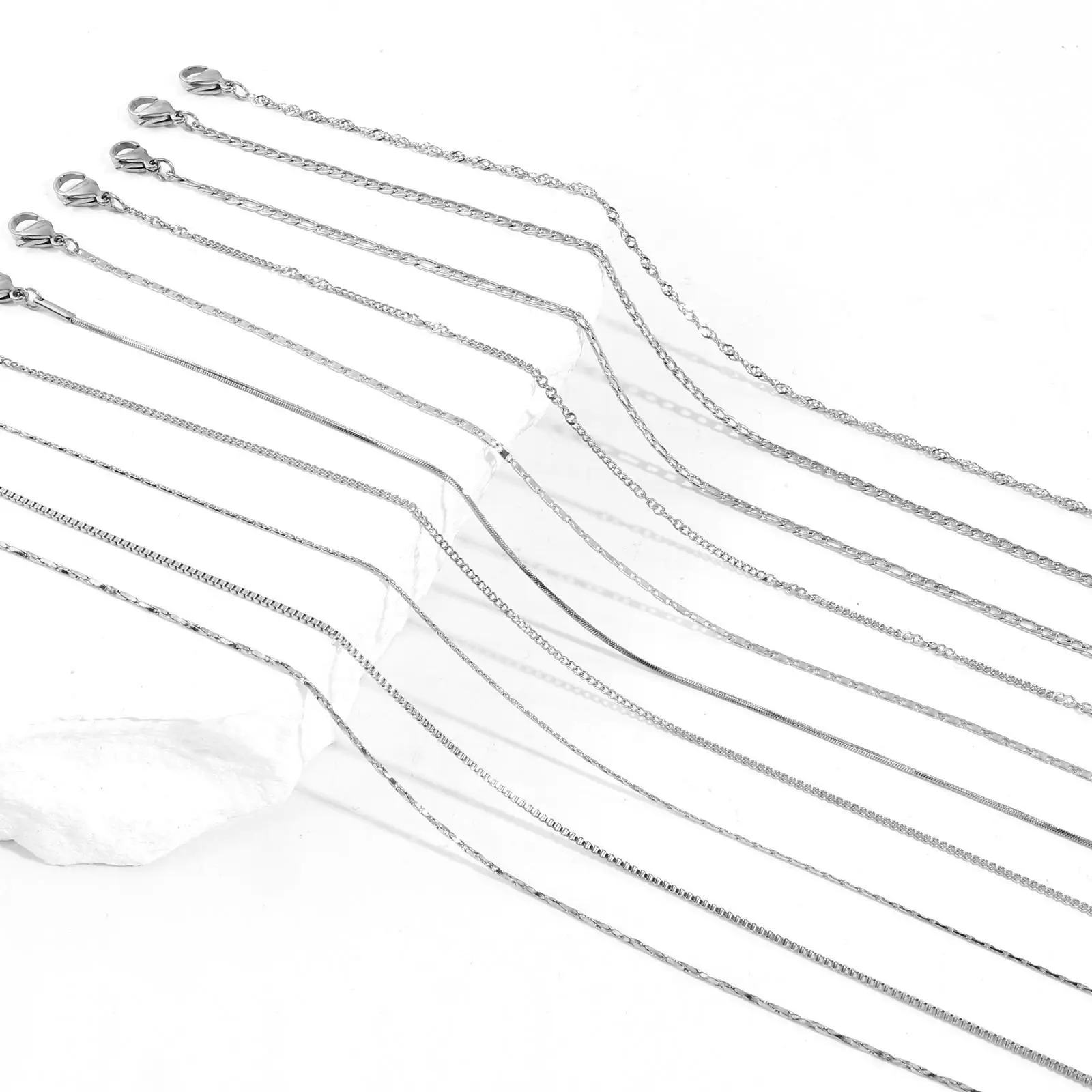 304 Stainless Steel Anklet Silver Color Gold Color For Women Summer Beach Leg Chain Anklet Jewelry 22.5cm(8 7/8") long, 1 Piece