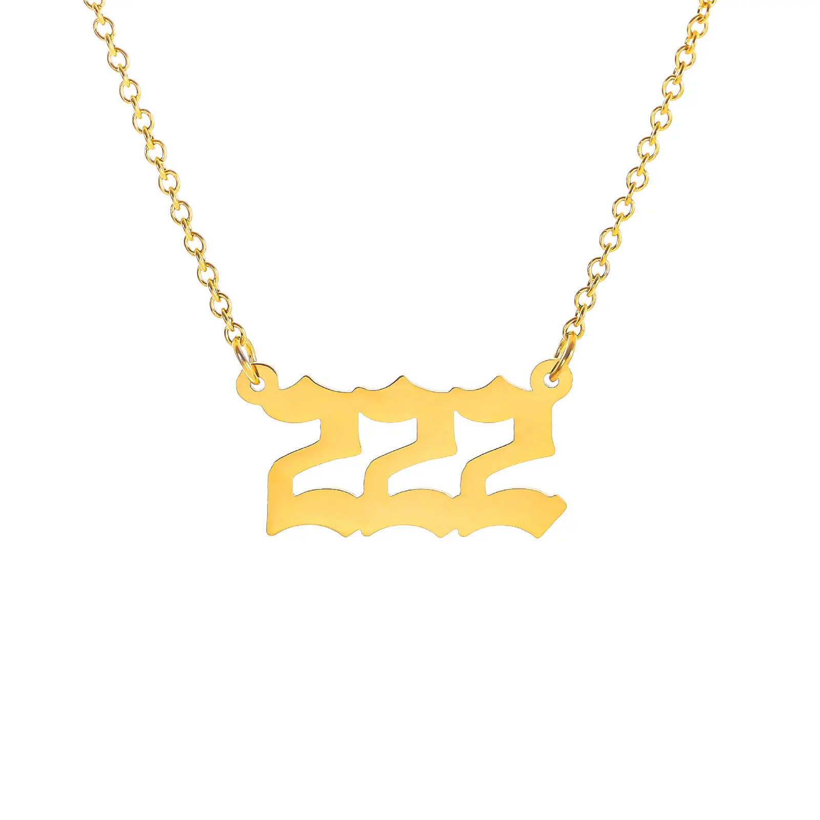 111 222 333 444 555 666 777 888 999 Number Necklace 316 Stainless Steel Angel Number Necklace Pendant Charms Minimalist Jewelry