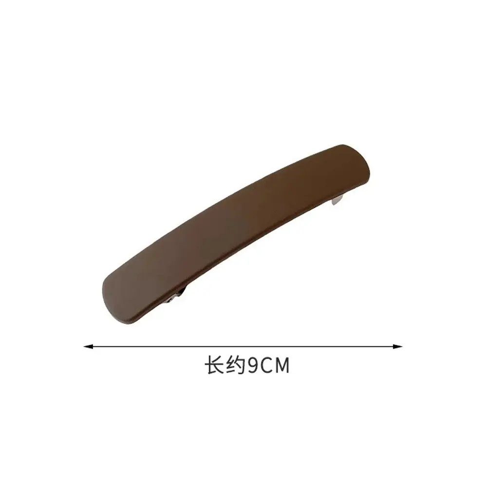 Classic Geometric Matte Hair Clip Solid Color Rectangle Spring Barrettes For Thick Hair Women Non Slip Ponytail Holder Headdress
