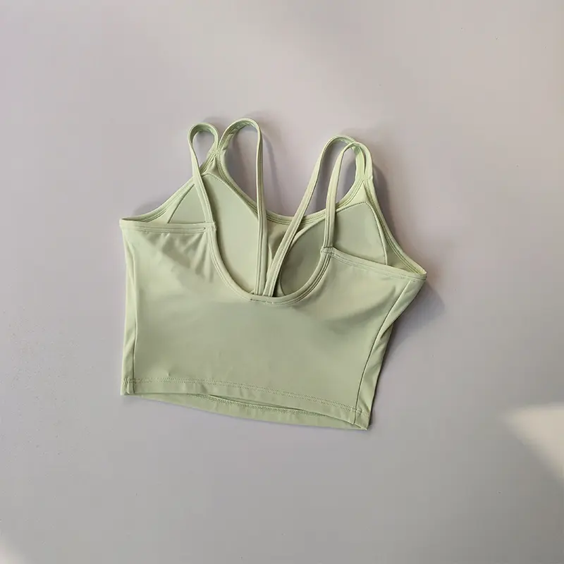 Fixed All-in-one Sports Bra Women to Close Breasts Shock-proof and Beautiful Back Fitness Bra Outer Wear Running Yoga Vest Tops