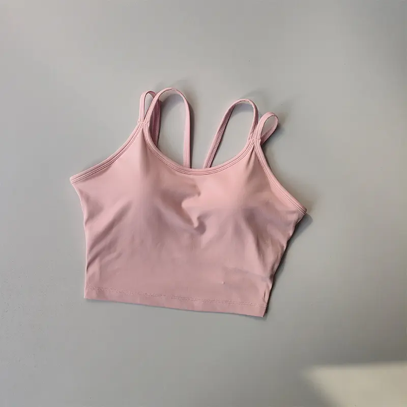 Fixed All-in-one Sports Bra Women to Close Breasts Shock-proof and Beautiful Back Fitness Bra Outer Wear Running Yoga Vest Tops