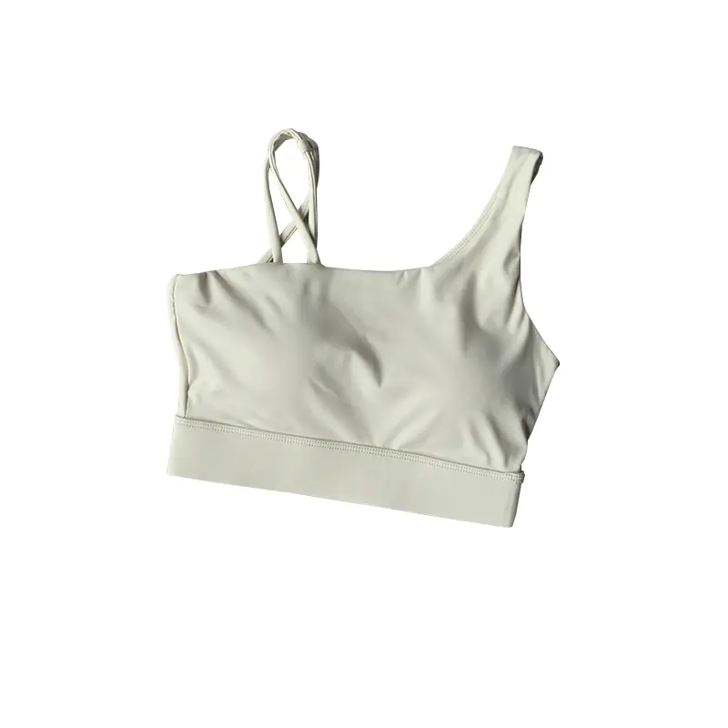 Slim Shoulder Strap Beautiful Back Integrated Sports Underwear Shock-proof Running Fitness Bra Yoga Vest Women Wearing Outside