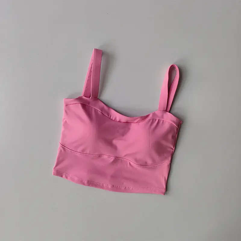 Beautiful Back Suspender Sports Bra for Women Shockproof Sagging Thin Shoulder Straps Quick Drying Yoga and Fitness Vest Tops