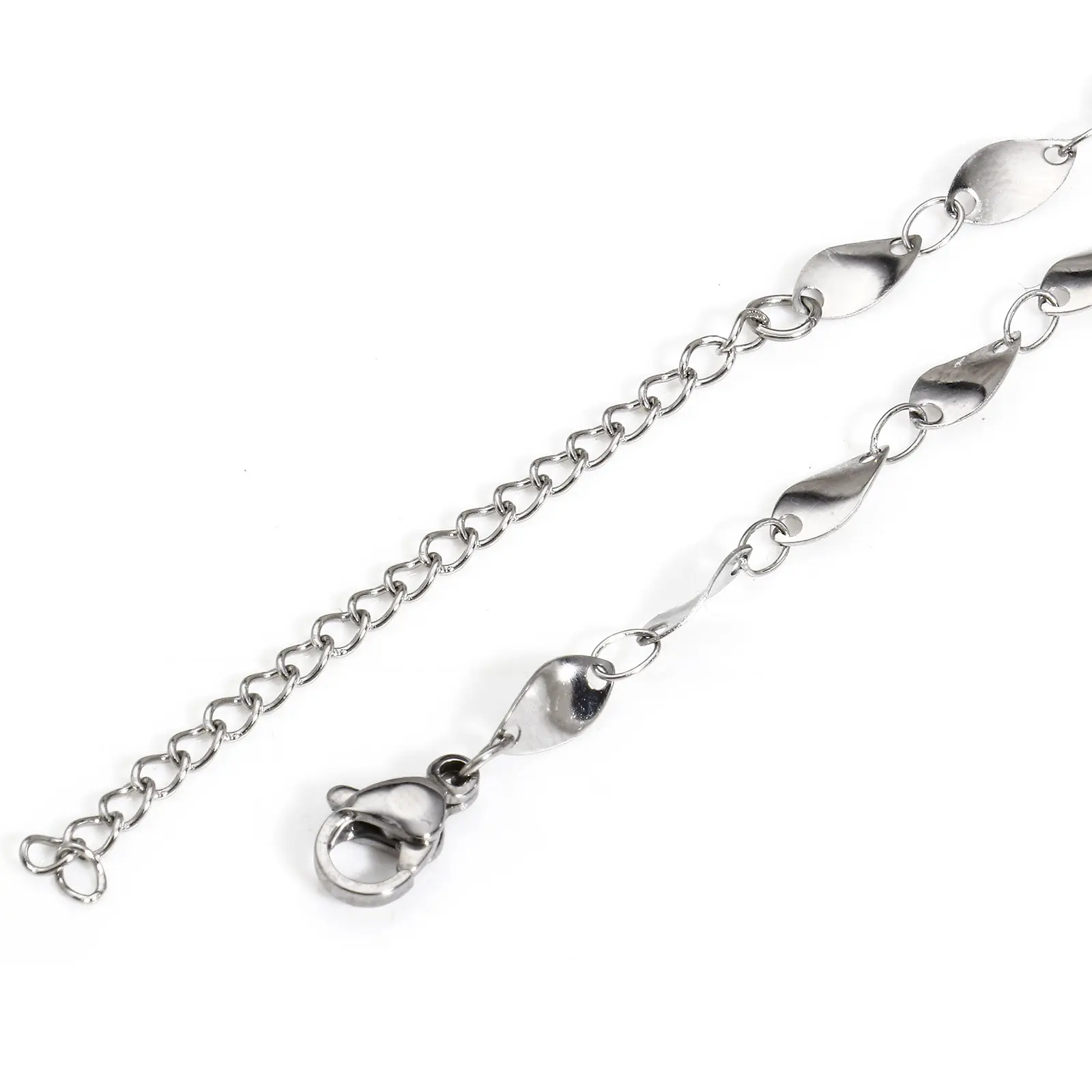 1 Piece 304 Stainless Steel Twist Chain Anklet For Women Link Chains Anklet Bracelet Girl Summer Beach Foot Leg Jewelry Gifts