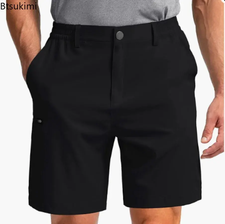 2025 Fashion Multi-pockets Cargo Shorts Men's Summer Loose Casual Outdoor Sport Joggers Pants Men Straight Leg Knee Length Pants