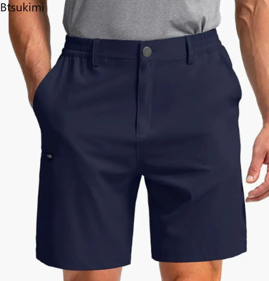 2025 Fashion Multi-pockets Cargo Shorts Men's Summer Loose Casual Outdoor Sport Joggers Pants Men Straight Leg Knee Length Pants