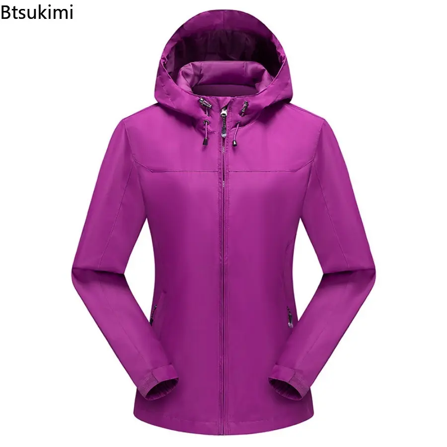 2025 Men Waterproof Jacket Women Camping Trekking Travel Windproof Clothes Outdoor Sports Jacket Spring Autumn Hiking Jackets