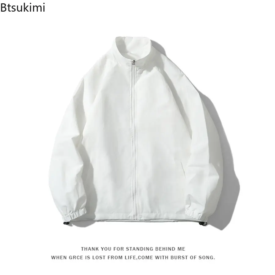 2025 Spring and Autumn Loose Solid Color Jacket Japanese Style Retro Simple Versatile Workwear Jacket Oversized Men's Jacketcoat