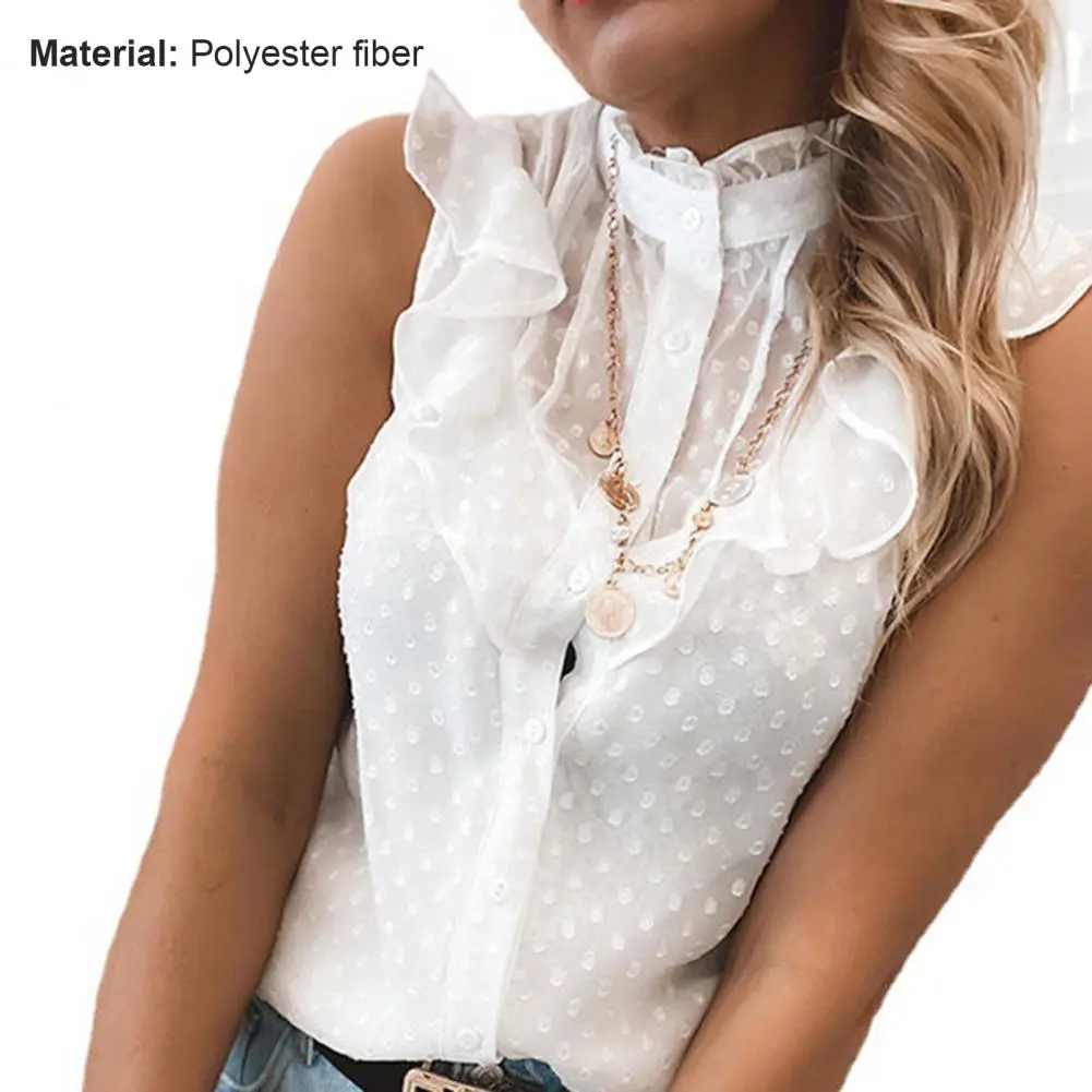 Hollow Lace Blouses Women's Shirts Summer Fashon Solid Color Sexy Shirts Tops Lace Sexy V Neck Sleeveless Fashon Vintage Blouse