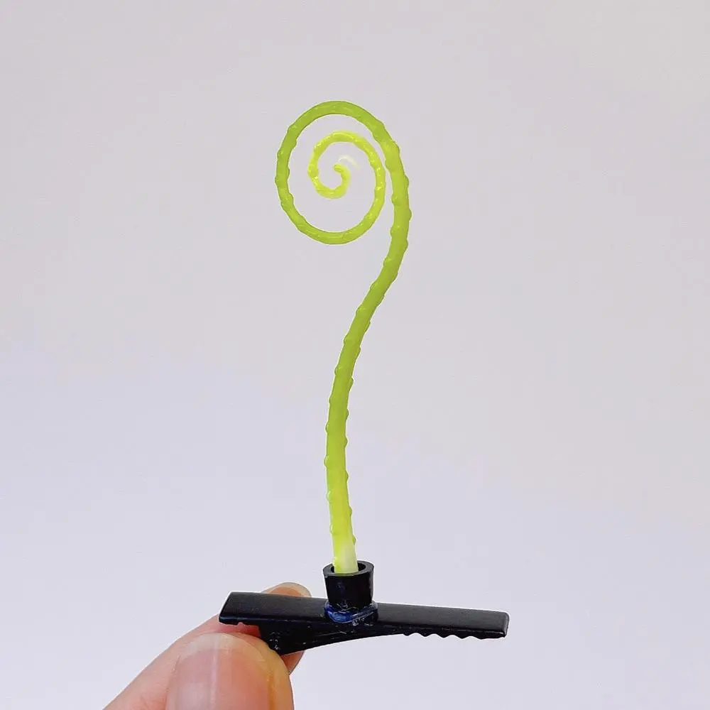 5pcs/Set Funny Grass Flower Mushroom Bean Sprout Hair Clips Faux Plant Shaped Hairpin Women Girl Barrettes Party Hair Decoration