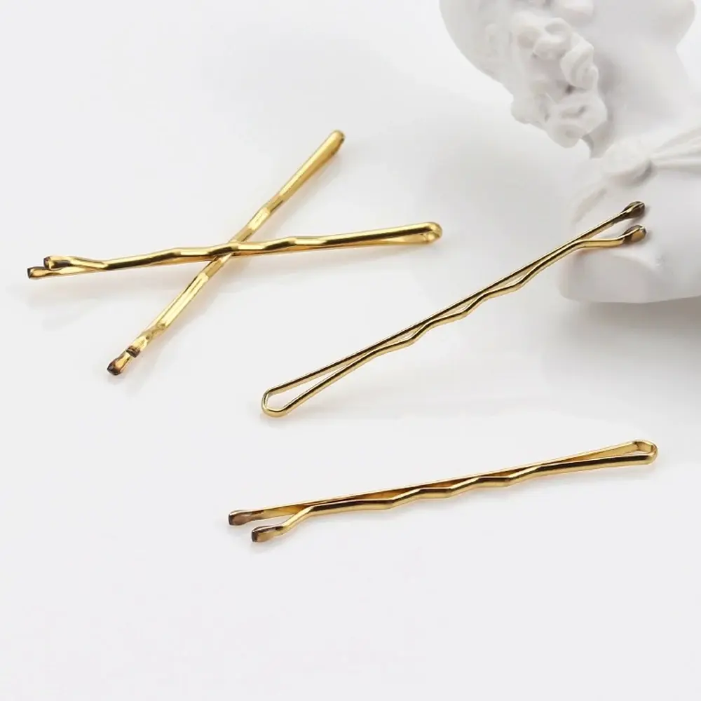 Black Color Bobby Pins Set Invisible Flat Metal Barrettes For Women Girls All Hair Types Decoration Non-Slip Braided Hair Clips