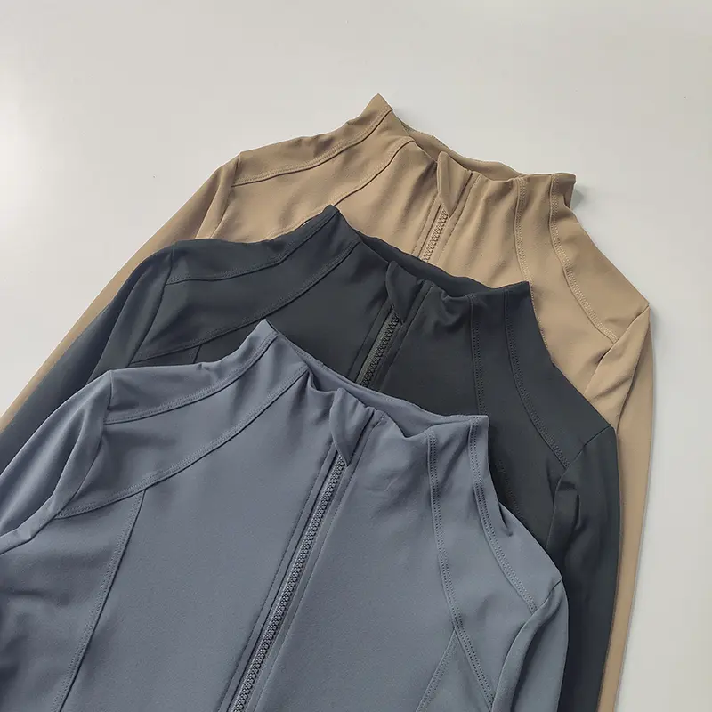 Sports Coat Women Slim Fitting Professional Fast Drying Clothes Slim Running Long Sleeved Pratiyog Shirt Crop Tops Clothing
