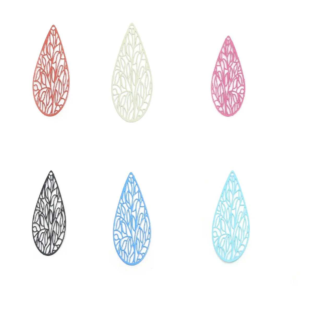 10 PCs Dragonfly Animal Wing Pendants Filigree Stamping Charms Copper Pendants For DIY Necklace Jewelry Making 4.5cm x 1.7cm