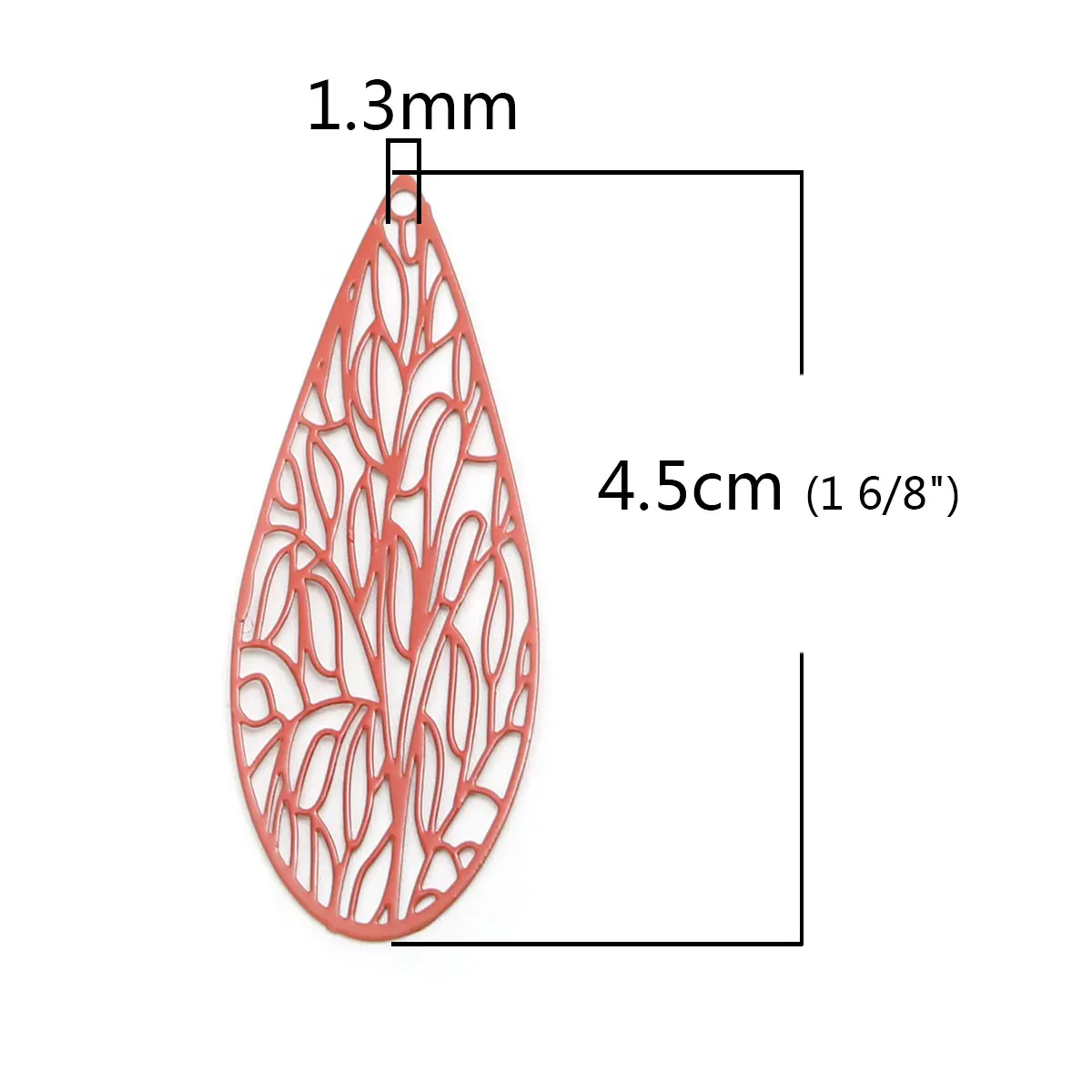 10 PCs Dragonfly Animal Wing Pendants Filigree Stamping Charms Copper Pendants For DIY Necklace Jewelry Making 4.5cm x 1.7cm
