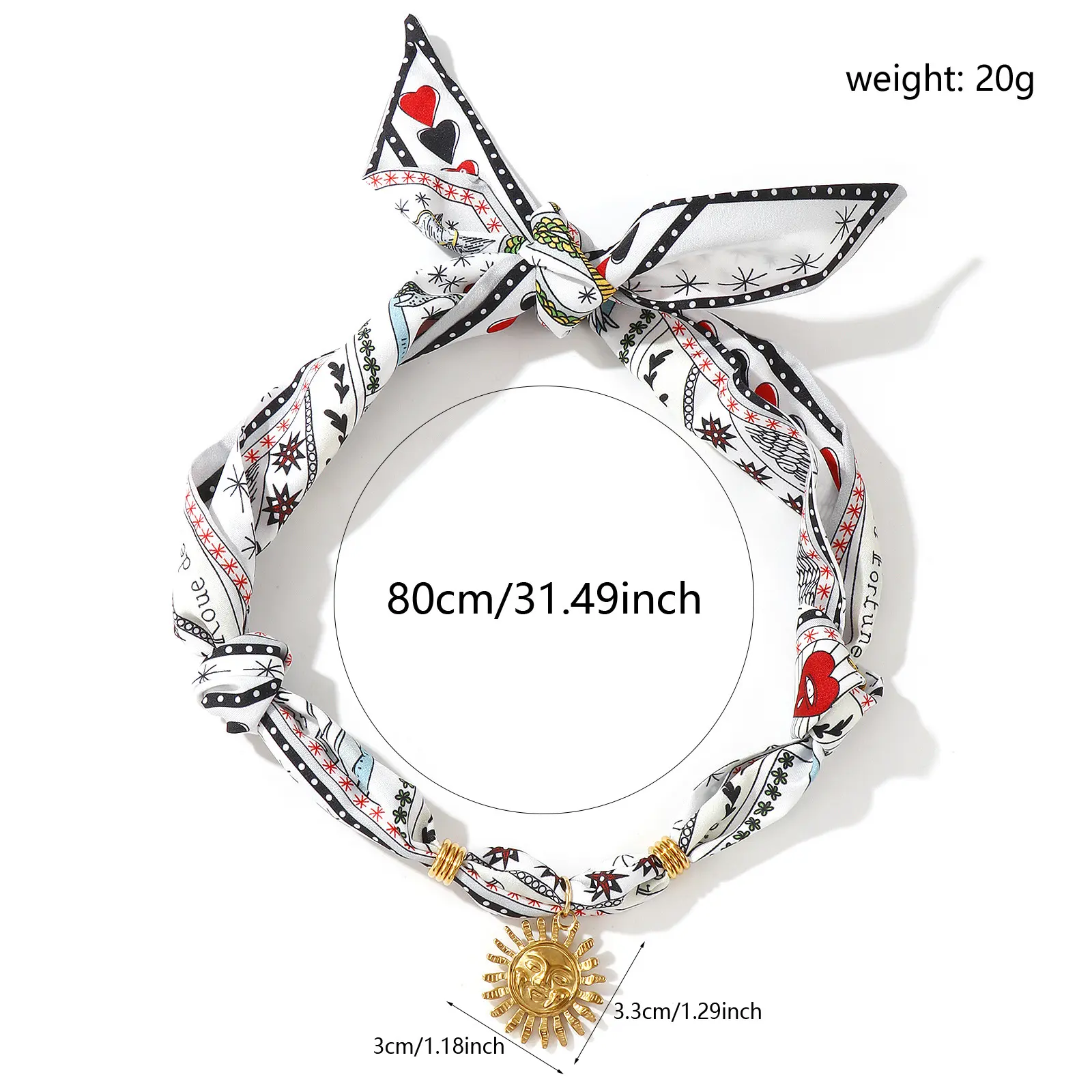 Scarf Necklace Sun Metal Pendant Charm 304 Stainless Steel & Polyester 80cm(31.5") For Women Cartoon Images Dainty Galaxy Gift
