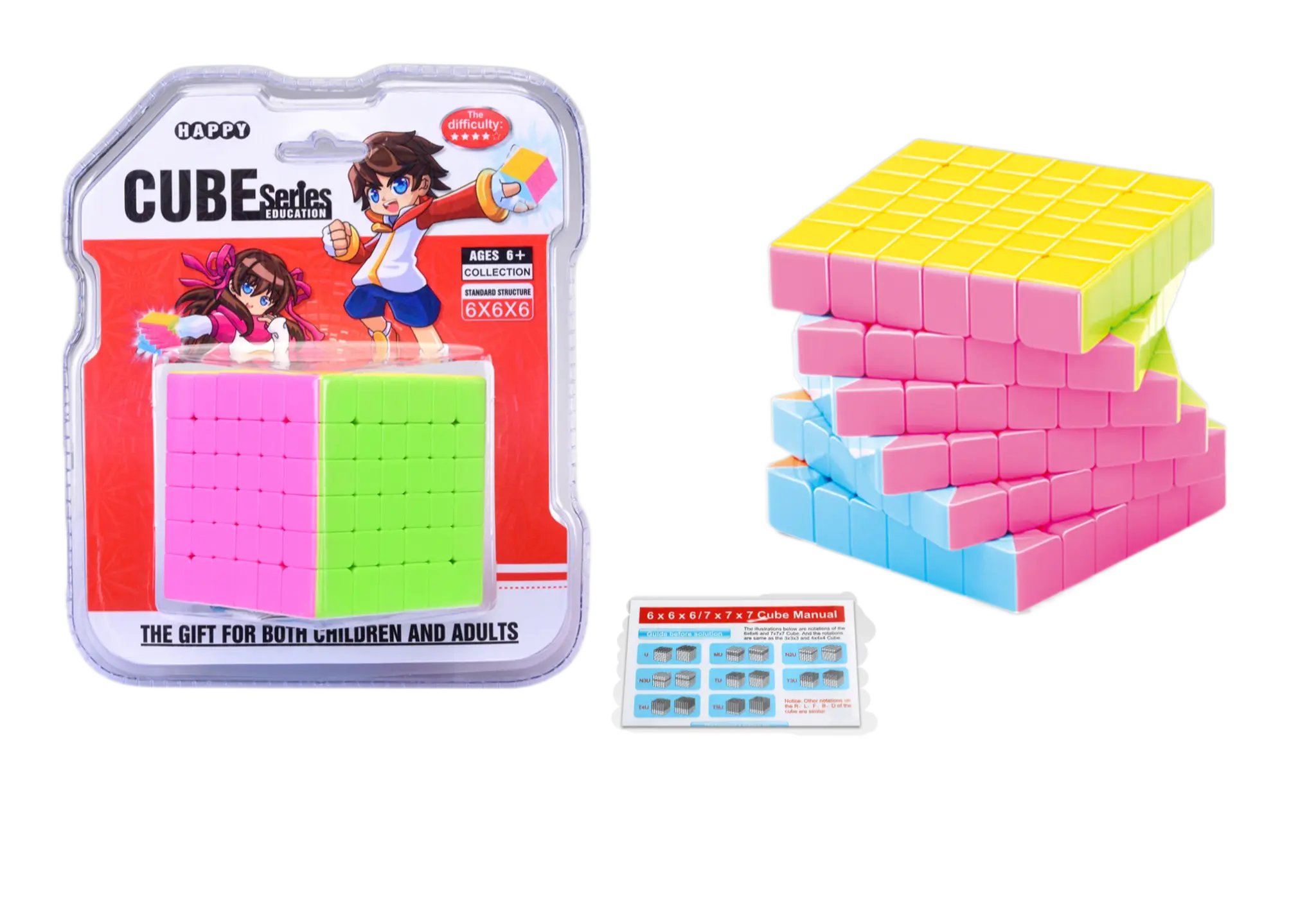 Yisheng Magic Pyramid Cube 4x4 5x5 6x6 7x7 8x8 Puzzle Toys Educational Brain Teaser Game Speed Cube Kids Gift Cubes