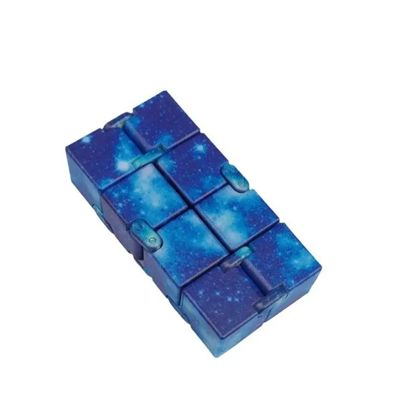 Starry Sky Infinite Magic Cube Toy - Brain Teaser Puzzle Cube Colorful Rotating Speed Puzzle Cube for Adults And Kids