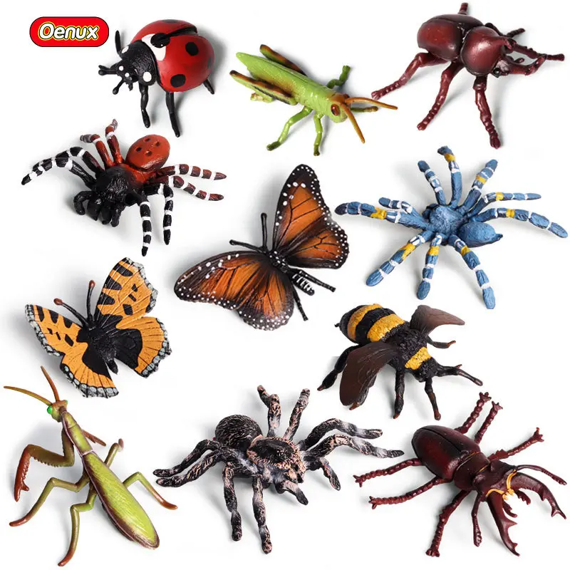 Children Science Education Simulation Animal Model Tricky Toy Insect Ornament Sand Table Scene Halloween Spider Suit Plastic Toy