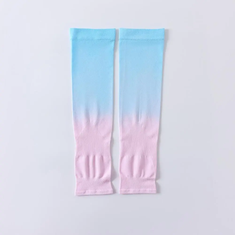Sunscreen Sleeves Nylon Uv Blocking Sleeves Gradient Color Uv Protection Arm Sleeves for Outdoor Sports for Driving for Summer
