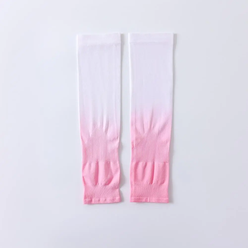 Sunscreen Sleeves Nylon Uv Blocking Sleeves Gradient Color Uv Protection Arm Sleeves for Outdoor Sports for Driving for Summer