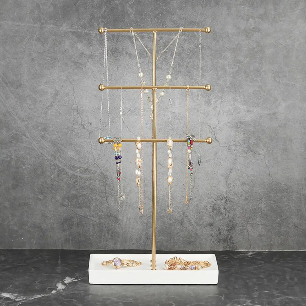 Modern Lightweight Jewelry Display Rack Stable Base Necklace Display Jewelry Organizer Necklace Display Rack