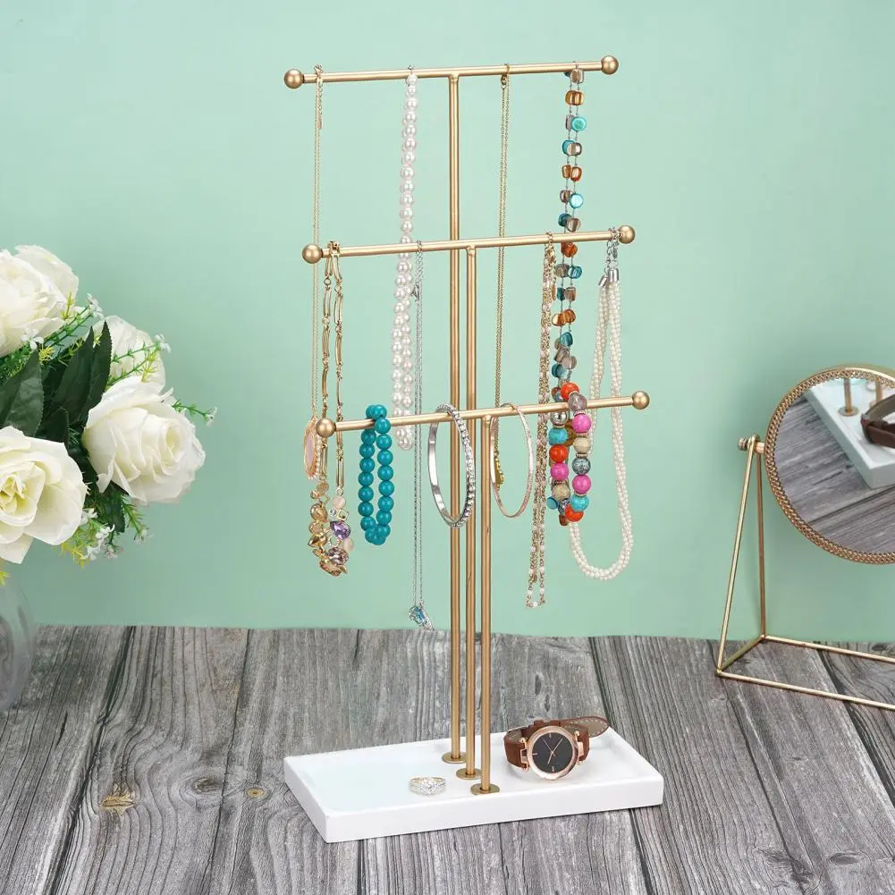 Modern Lightweight Jewelry Display Rack Stable Base Necklace Display Jewelry Organizer Necklace Display Rack