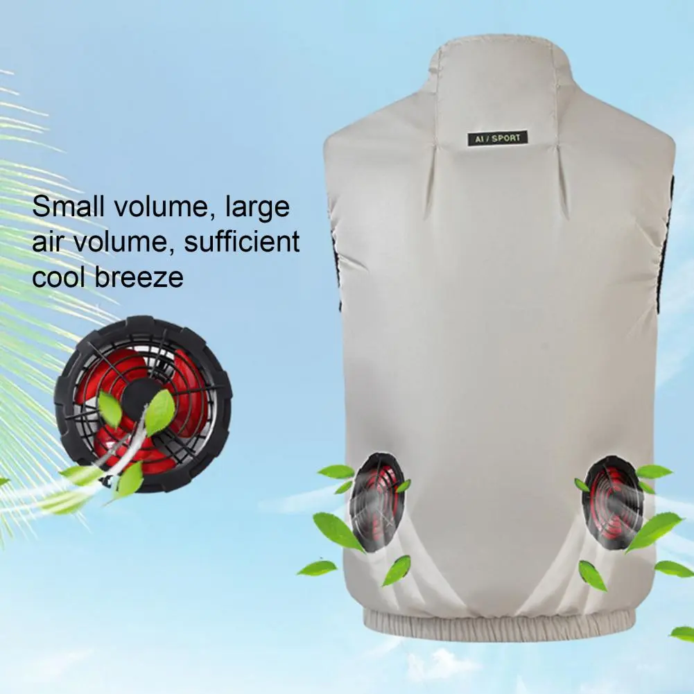 Comfortable Full Body Ventilation Vest Fan Vest with Adjustable Wind Speed Ergonomic Dual Fan Vest for Summer Heat for Powerful