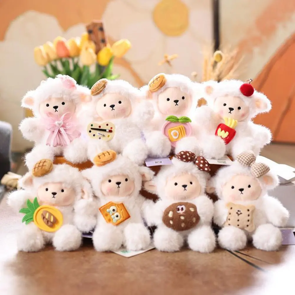 Lamb Keychain Collectible Keychain Cute Lamb Plush Keychain with Necktie Adorable Doll Pendant for Car Backpack for Accessories