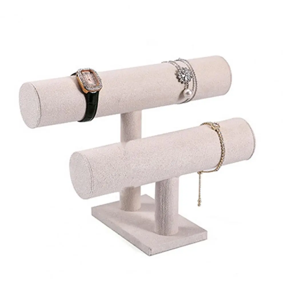 Portable Jewelry Stand Jewelry Stand Organizer Elegant Double-tier Bracelet Watch Display for Bedroom for Bracelets for Bedroom