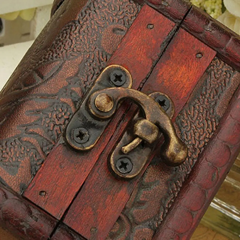 Vintage Personal Jewelry Packaging Display Box Necklace Bracelet Rings Storage Organizer Wooden Storage Case Gift Box