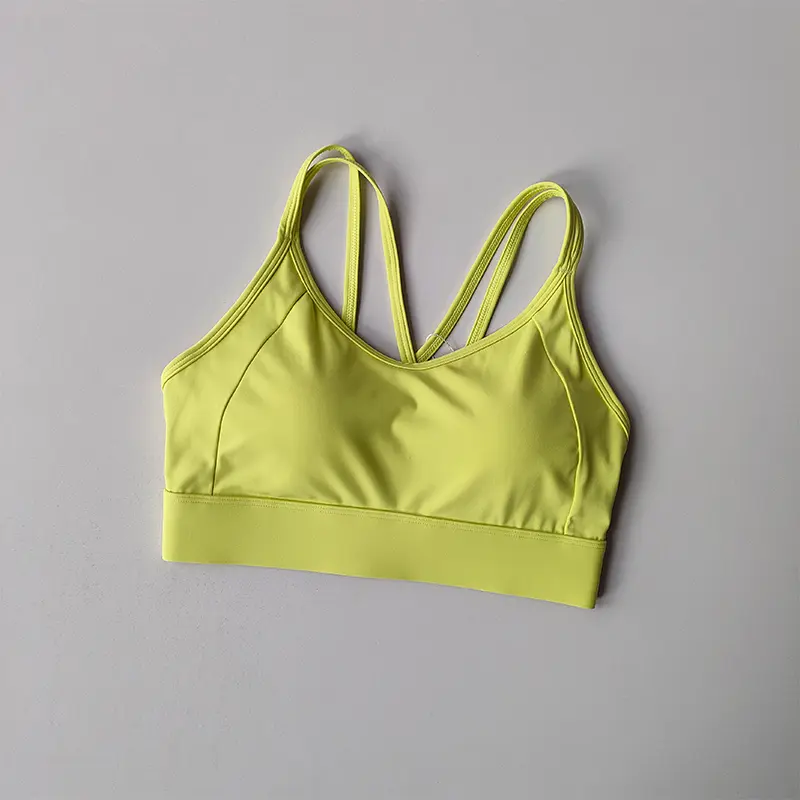 Sports Lingerie Women Beautiful Back Shockproof Gathering Running Vest Fitness Clothing High-intensity Yoga Bra Integrated