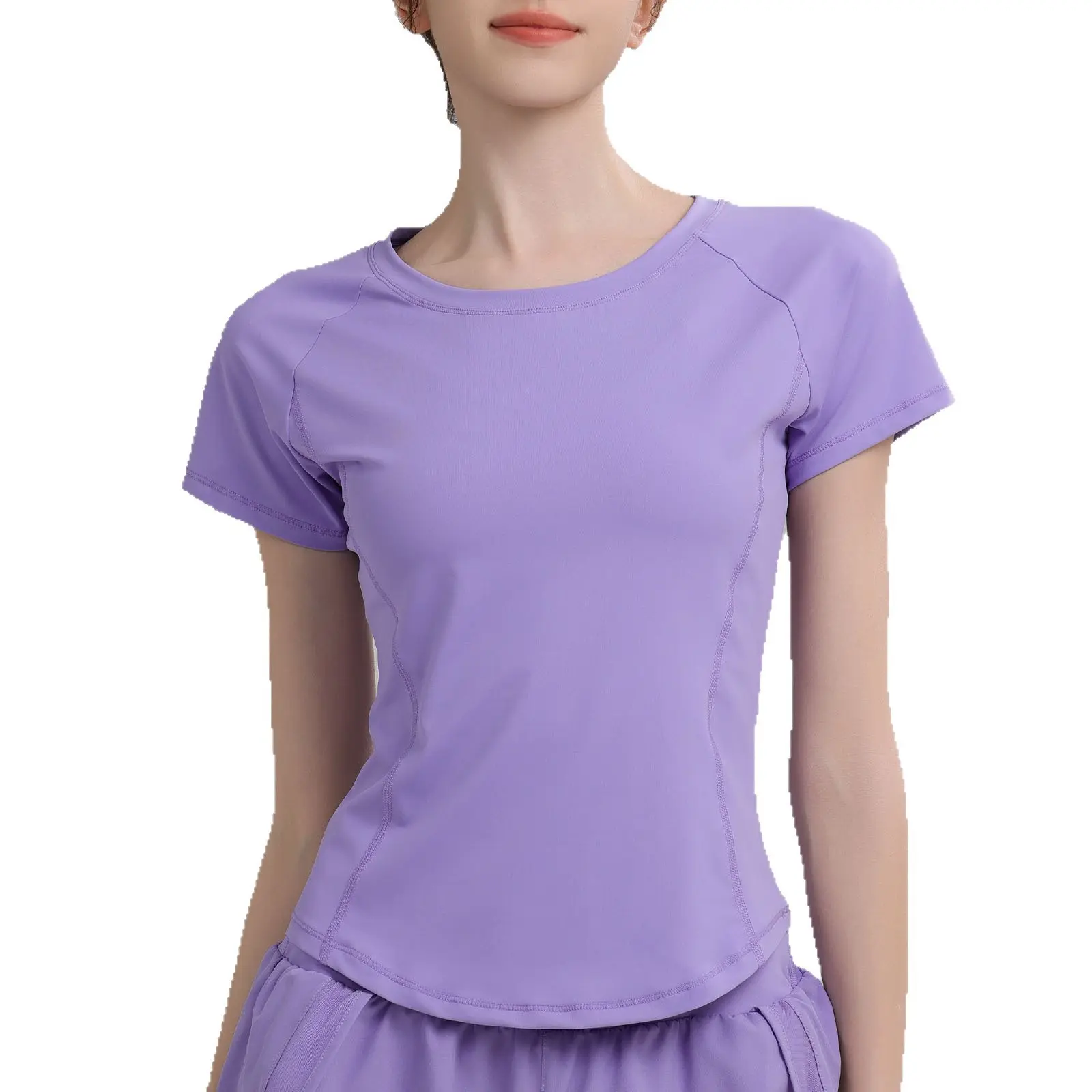 Yoga Suits Fitness Running Training Pilates Sports Tops T-shirt Quick-drying Mesh Breathable Spring and Summer Short Sleeves