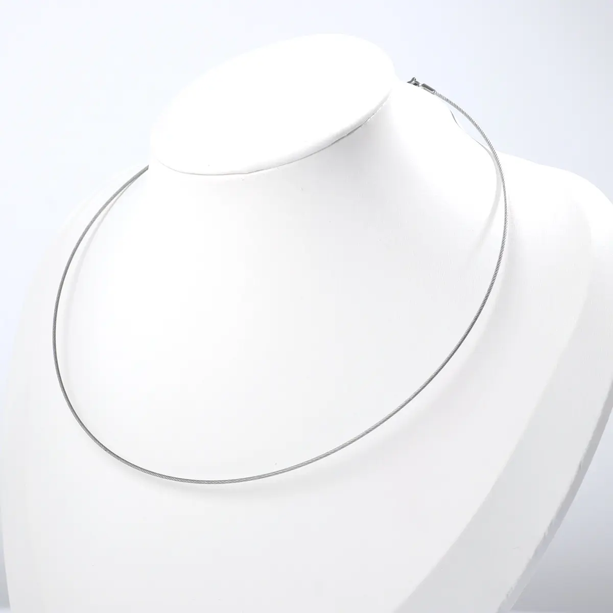 304 Stainless Steel Simple Collar Neck Ring Necklace Silver Color For Women Men Party Gift 45cm(17 6/8") long, 1 Piece