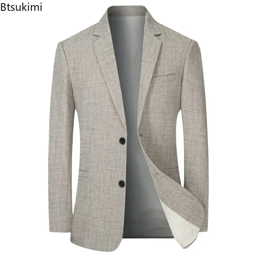2025 High-end Men Suit Jackets Business Casual Single-breasted Suit Coats New Spring Autumn Formal Wear Male Slim Blazer Jackets