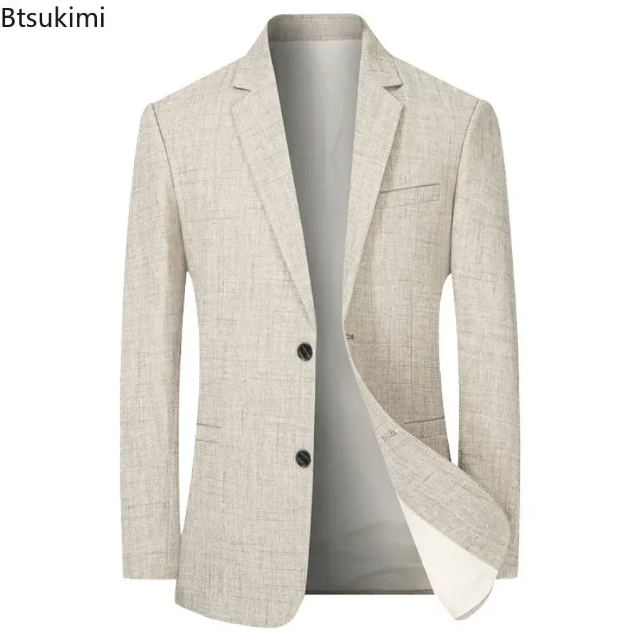 2025 High-end Men Suit Jackets Business Casual Single-breasted Suit Coats New Spring Autumn Formal Wear Male Slim Blazer Jackets