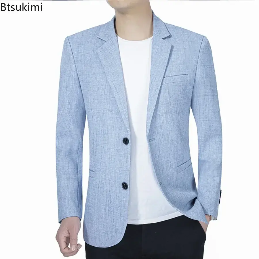 2025 High-end Men Suit Jackets Business Casual Single-breasted Suit Coats New Spring Autumn Formal Wear Male Slim Blazer Jackets
