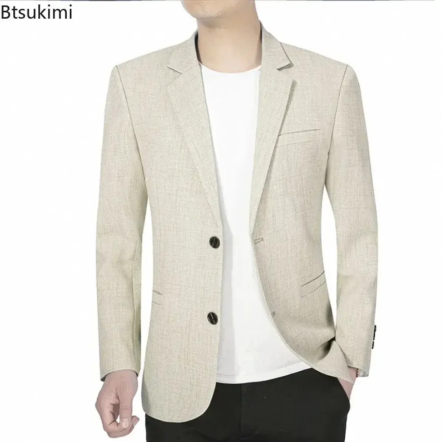 2025 High-end Men Suit Jackets Business Casual Single-breasted Suit Coats New Spring Autumn Formal Wear Male Slim Blazer Jackets