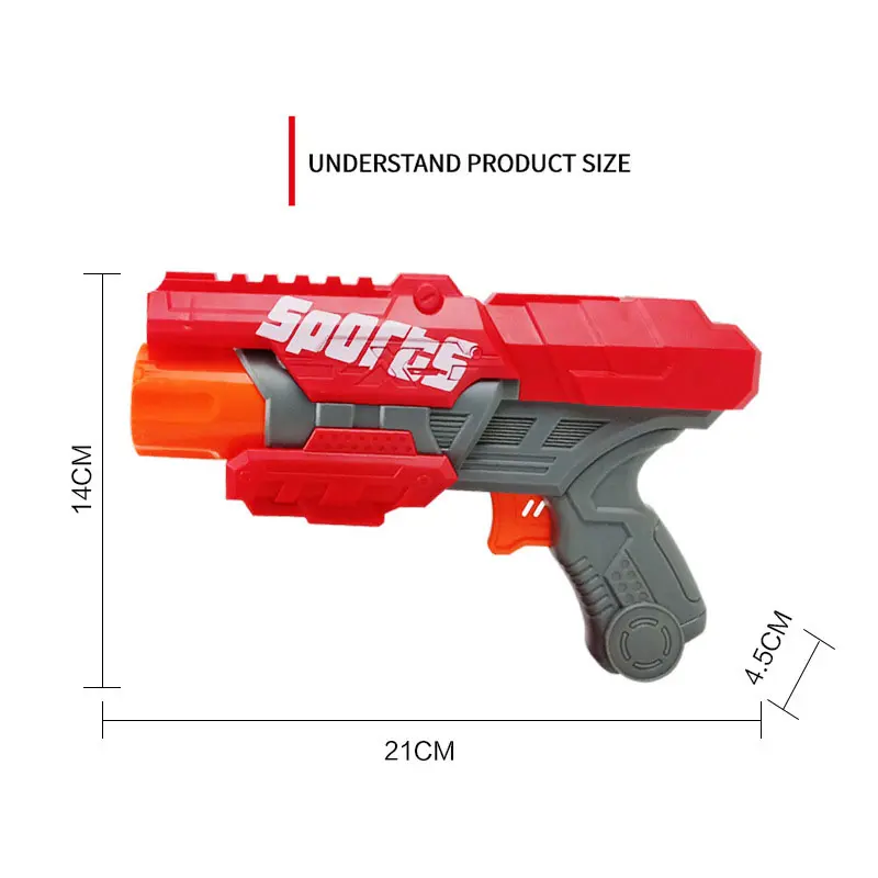 Eva Soft Sponge Bullets Toy Guns Kids Toy Suction Cup Bullet Foam Head Soft Bullet Safe Toy Guns Boy Girl Gift